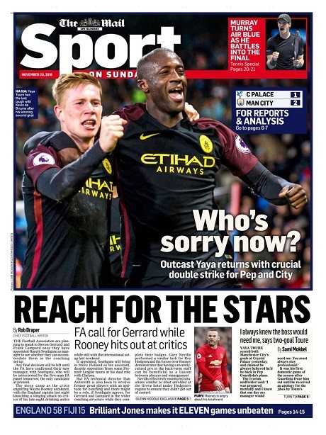 Manchester City : Yaya Touré, la presse anglaise chambre Guardiola
