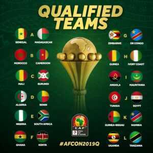 CAN 2019 : voici les 24 qualifiés !