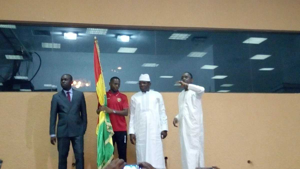 CAN 2019-Guinée : Ibrahima Traoré a reçu le drapeau national