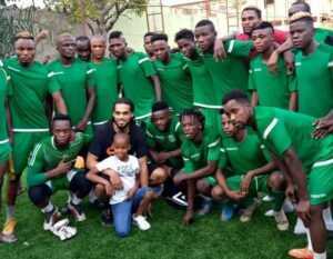 RDC : Jason Denayer rend visite à son équipe de cœur