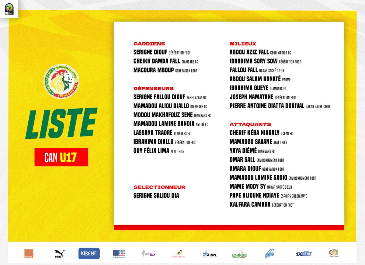 Liste Sénégal U17