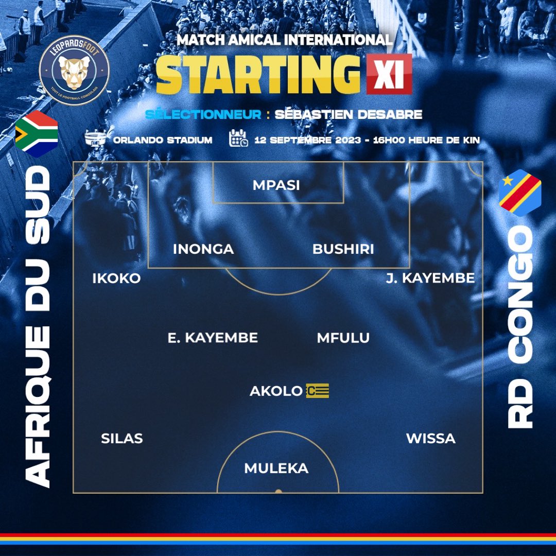 Compo Afrique du Sud-RDC