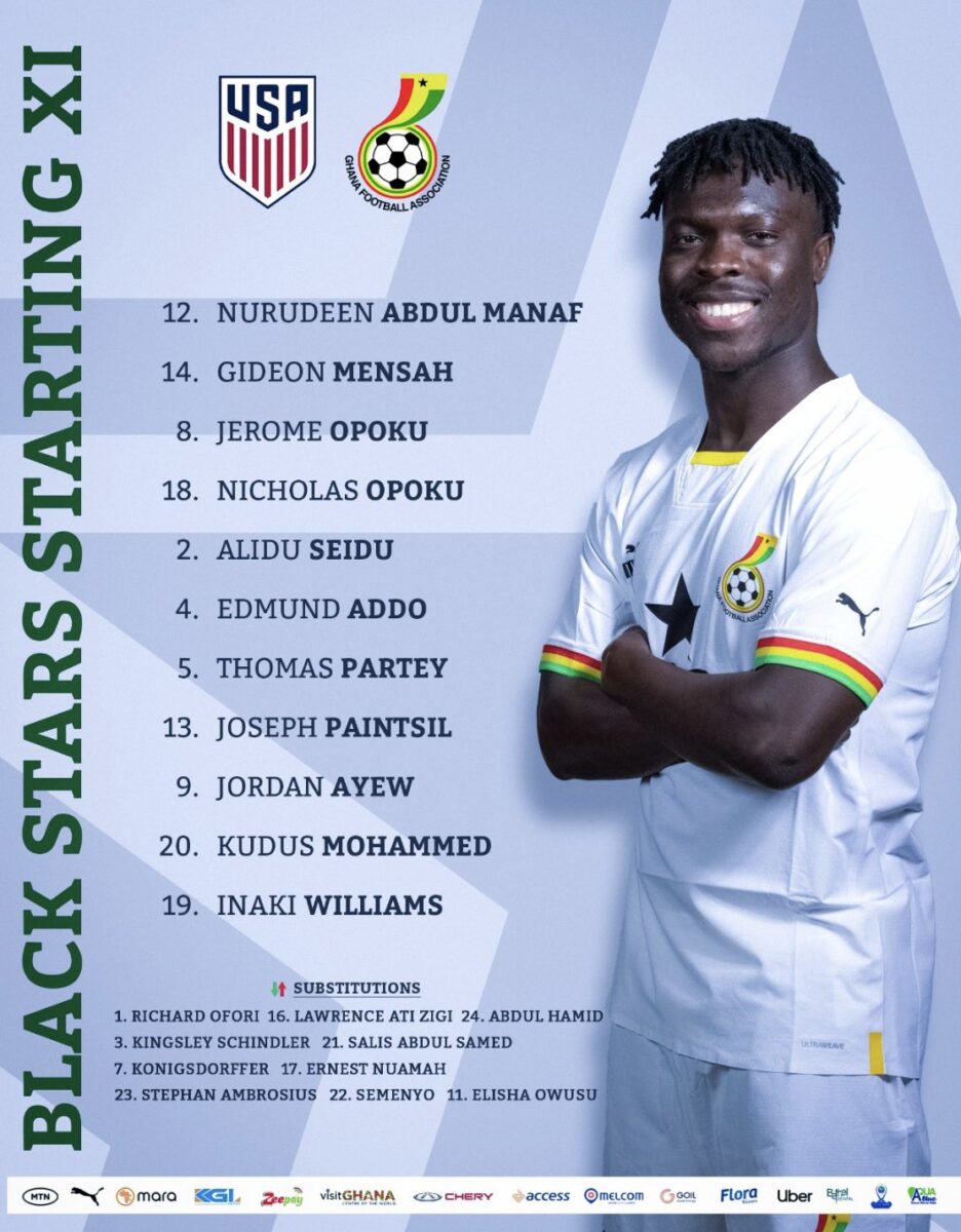 compos Etats-Unis - Ghana