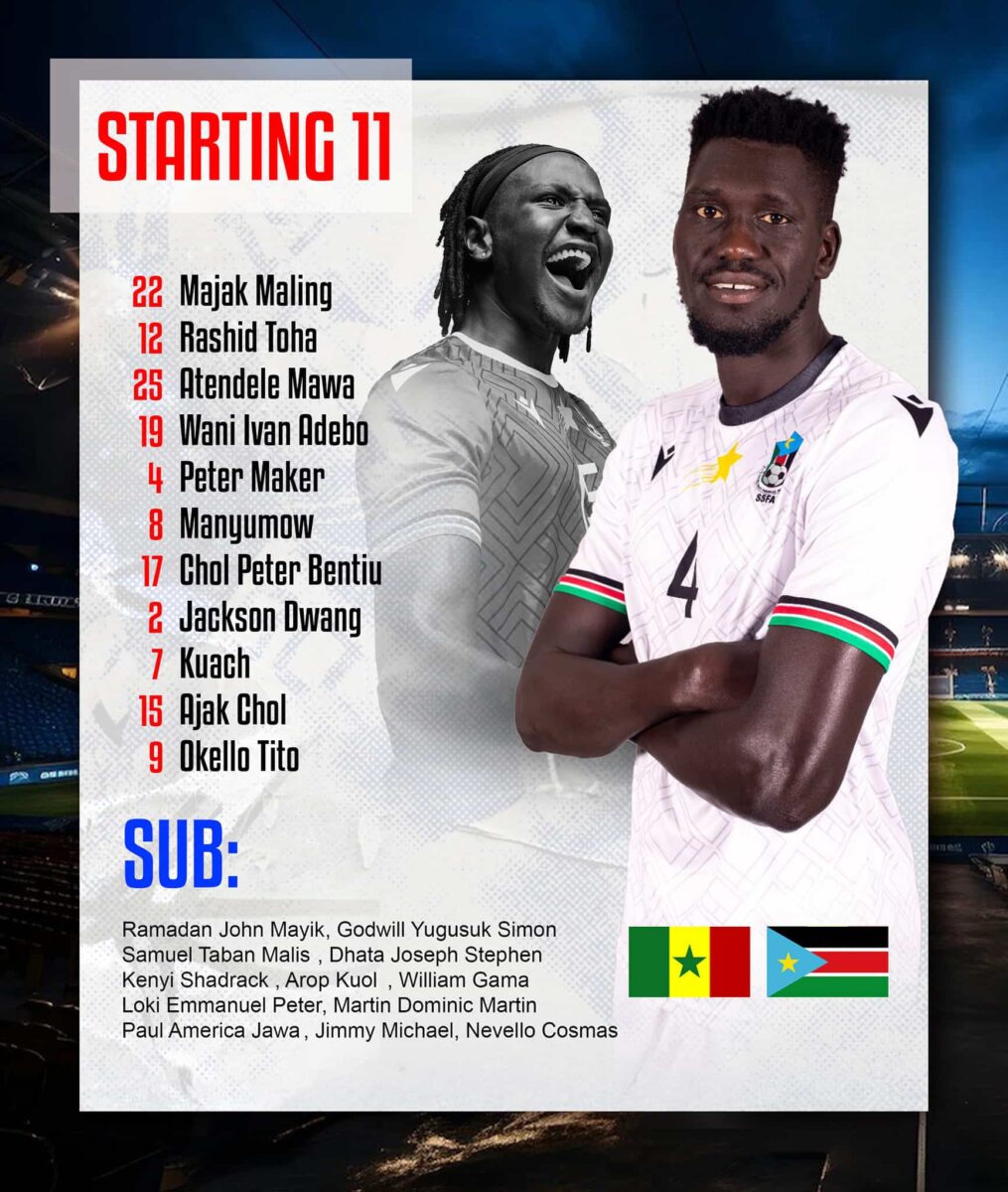 Soudan du Sud, compo, Sénégal