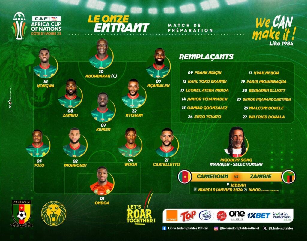 Compos Zambie Cameroun