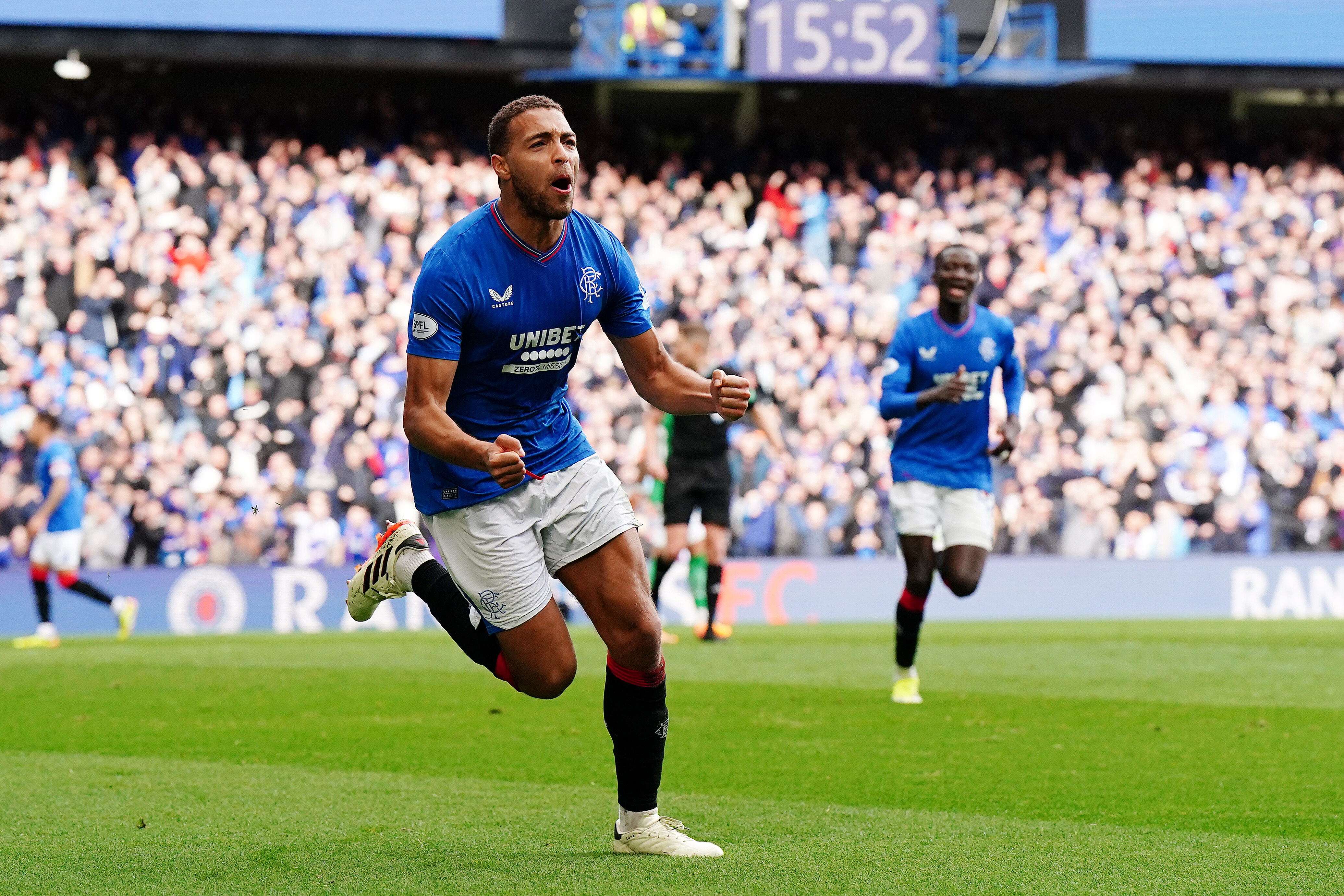 Cyriel Dessers on target as Rangers overtake Celtic in Premiership race