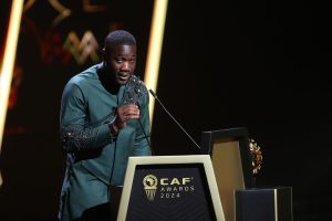 La femme d’Emerse Faé, invitée surprise des CAF Awards 2024