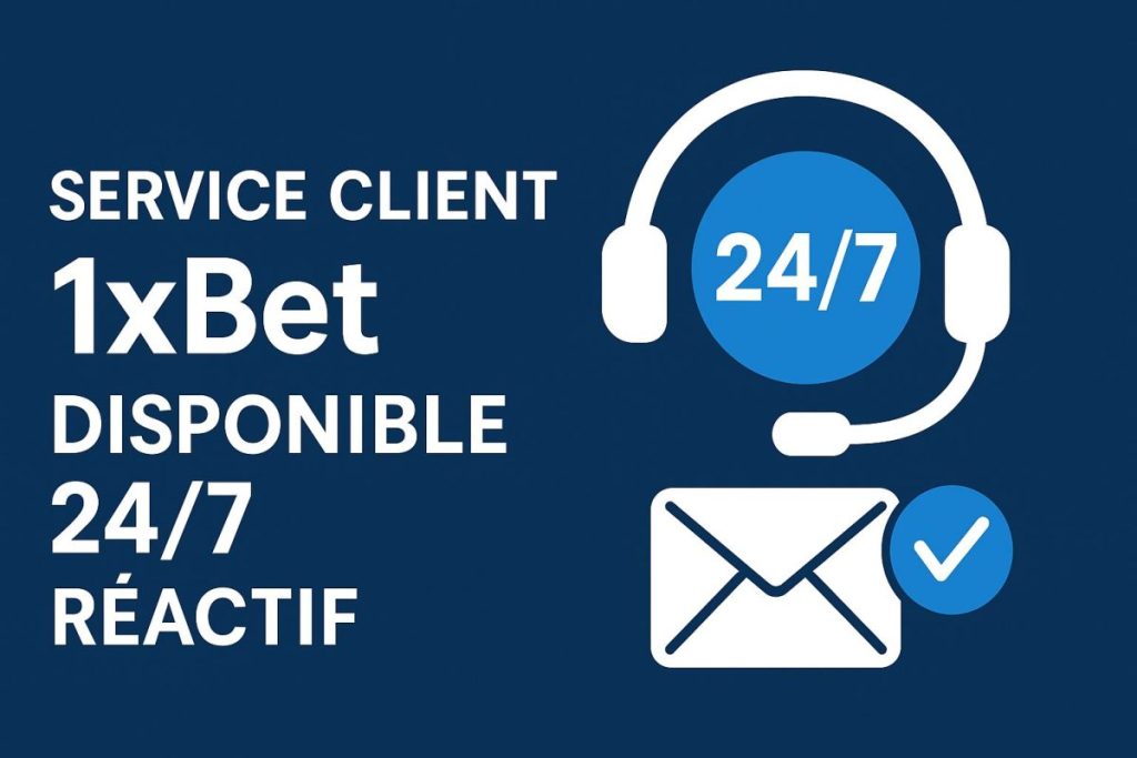 Profitez du service client 1xbet 24/24h et 7/7j.