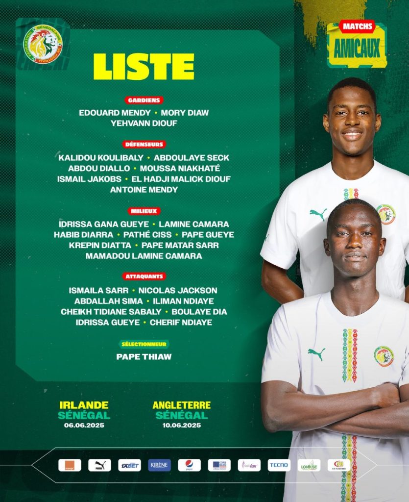 Liste Sénégal
