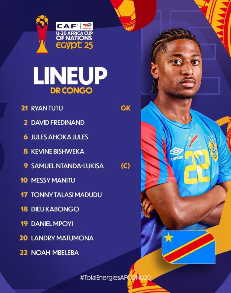 RDC U20 contre Sénégal U20