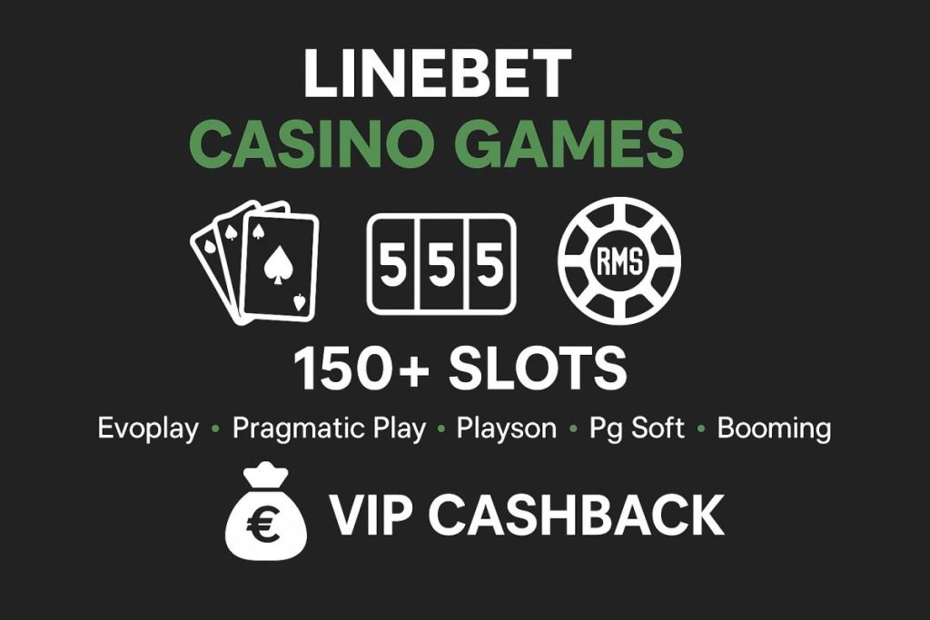 Avec le code promo Linebet, vous pourrez jouer à tous vos jeux casinos