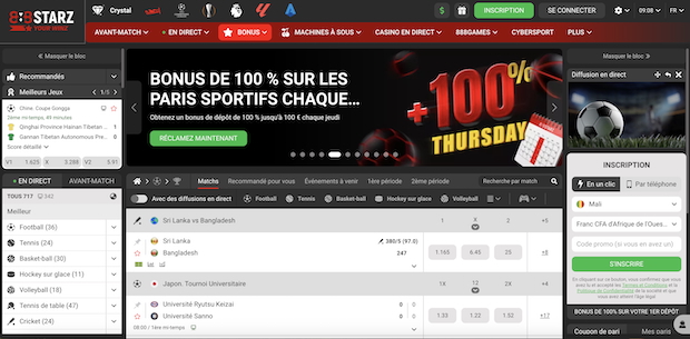 888starz est l'un des meilleurs bookmakers africains qui acceptent les cryptos