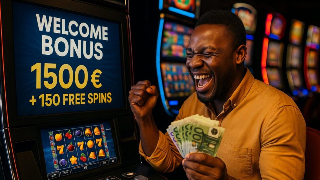 Le bonus casino 1xBet est d'une valeur de 1500€ max et de 150 tours de machines à sous.