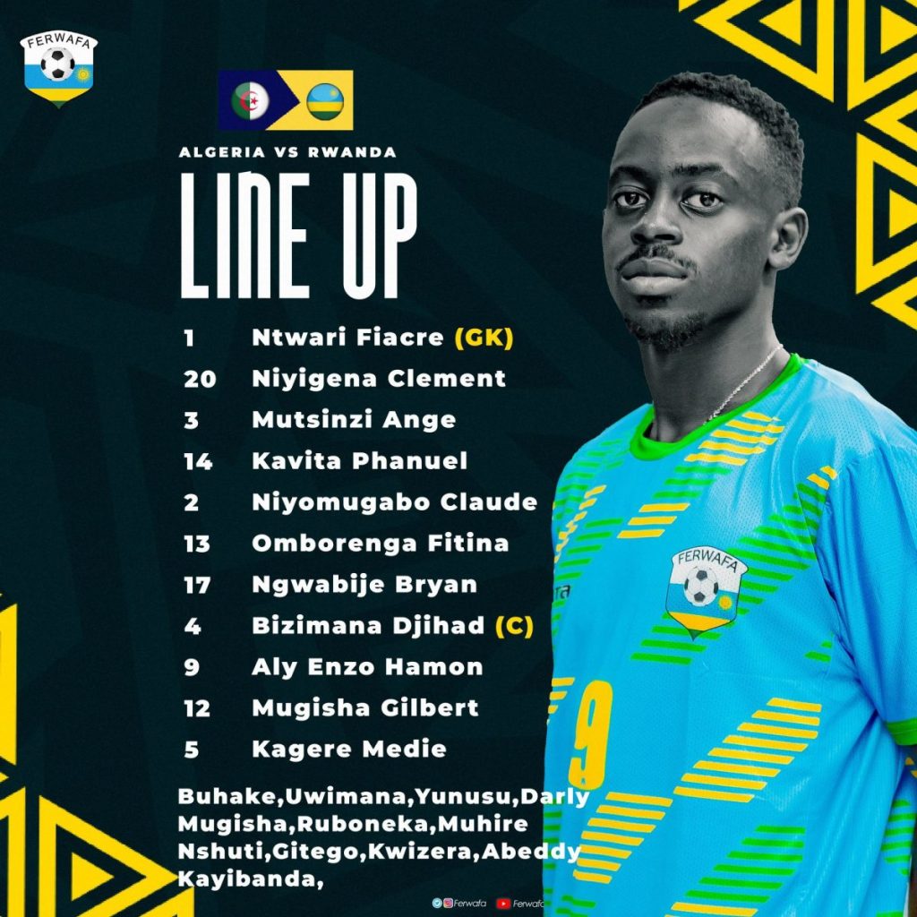 Compo Rwanda contre Algérie