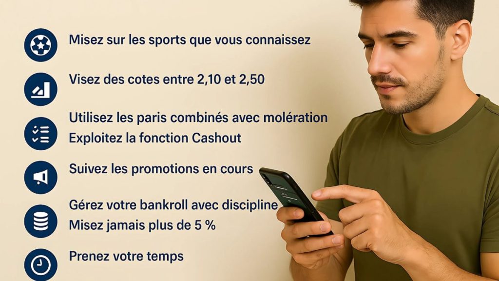 conseils pour parier et obtenir vote bonus 1xBet.