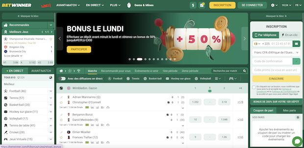 Betwinner est un bookmaker très apprécié en Côte d'Ivoire