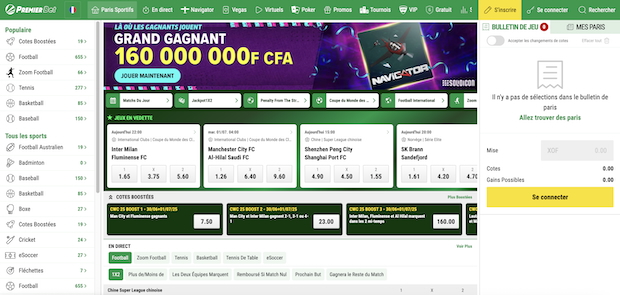 Premier Bet a un excellent catalogue de promos à destination des joueurs de Côte d'Ivoire