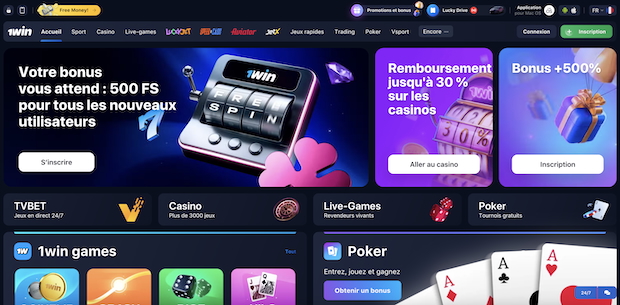 1win est l'un des sites de pari avec le plus gros boost de dépôt en Côte d'Ivoire.