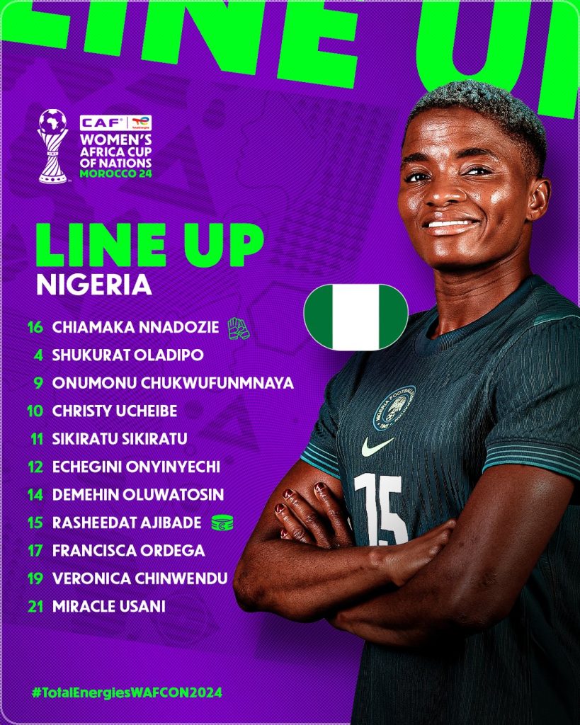 Compo Nigeria contre Algérie féminin