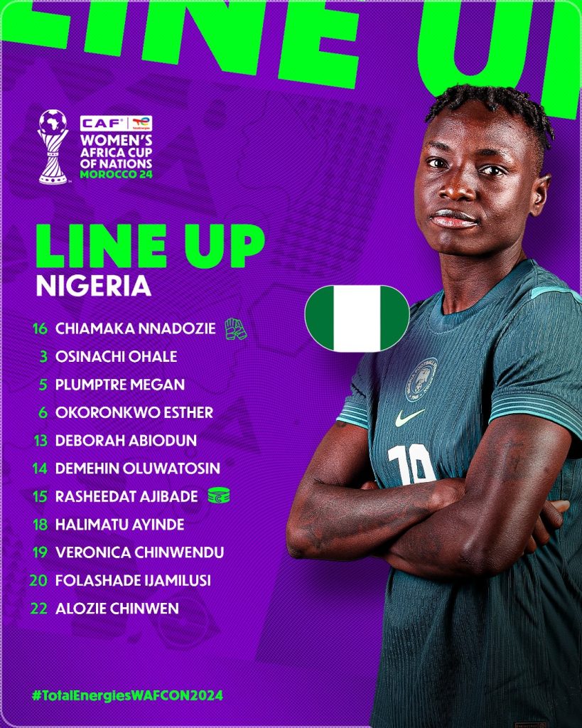 Compo Nigeria contre Maroc féminin