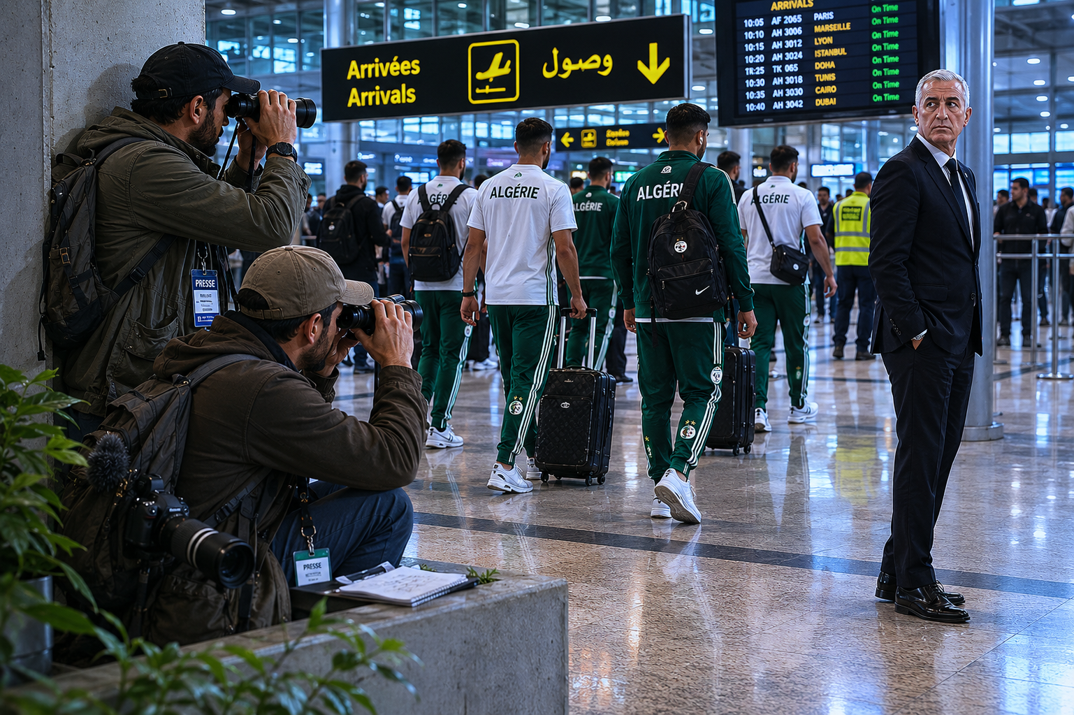 Algérie : découvrez la liste de Petkovic en DIRECT – Le bal des arrivées à l’aéroport d’Alger
