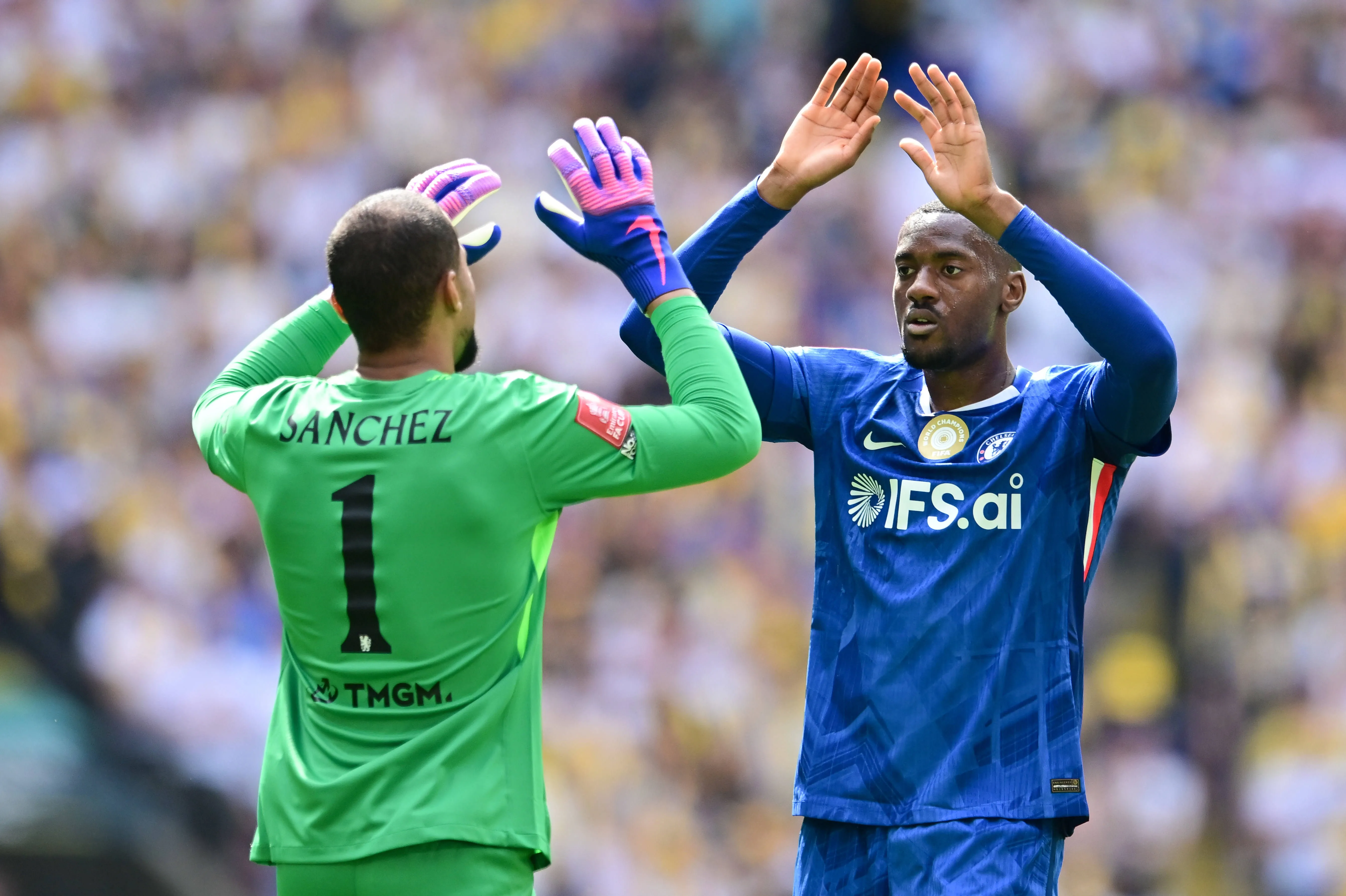 Tosin Adarabioyo and Robert Sanchez