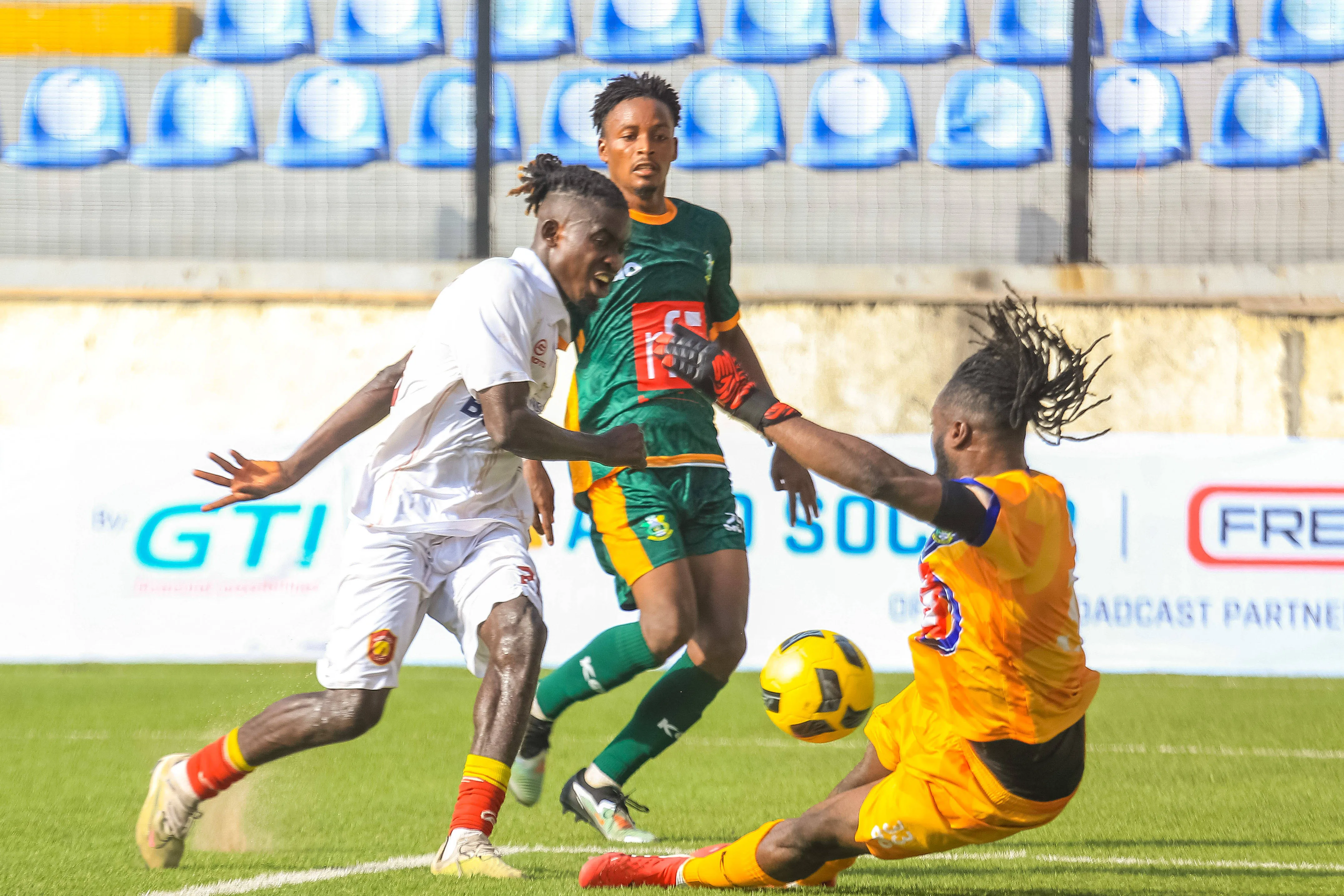 Okeke Abuchi makes a save