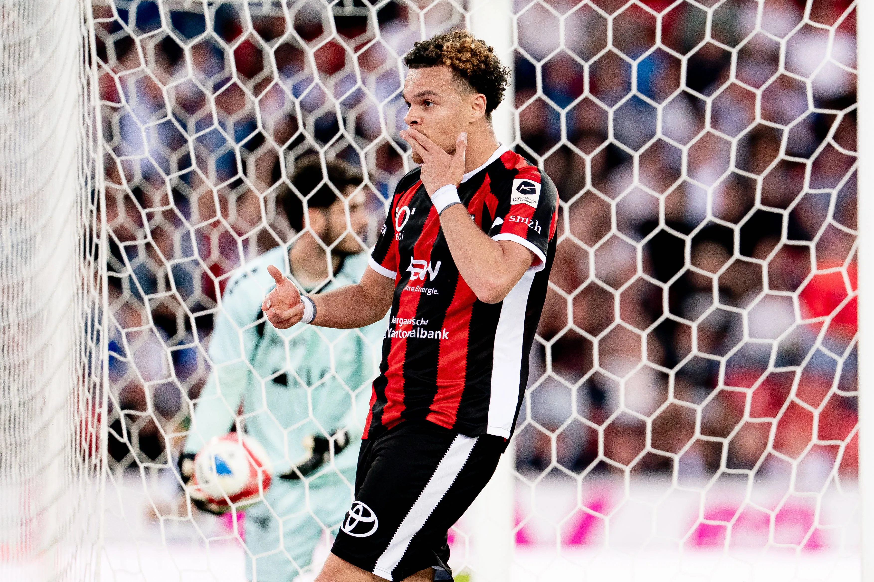 Elias Filet in action for FC Aarau