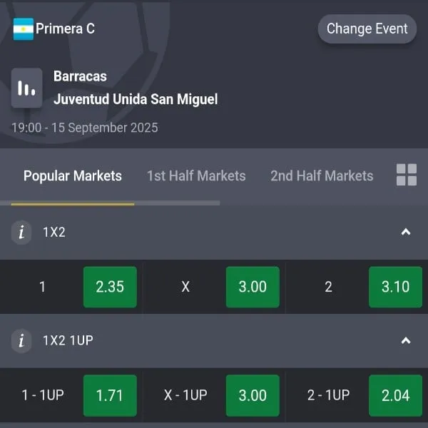 Bet of the day: 15/09/2025
