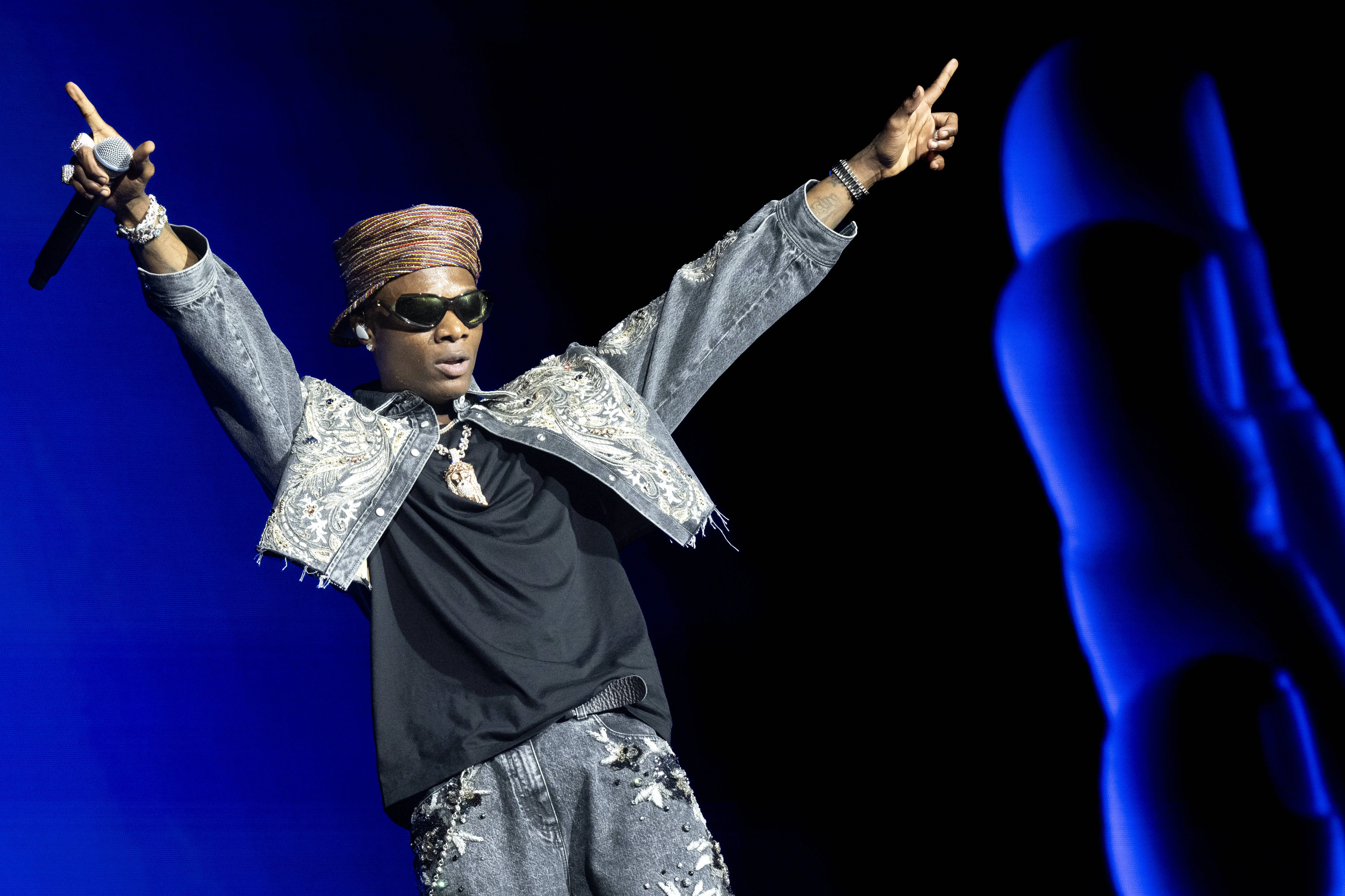 Wizkid performs at the Way Out West festival in Slottsskogen in Gothenburg