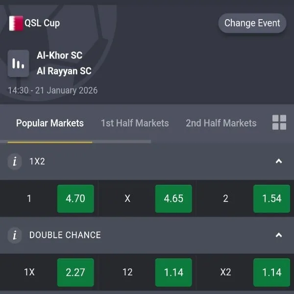 Bet of the day: 21/01/2026