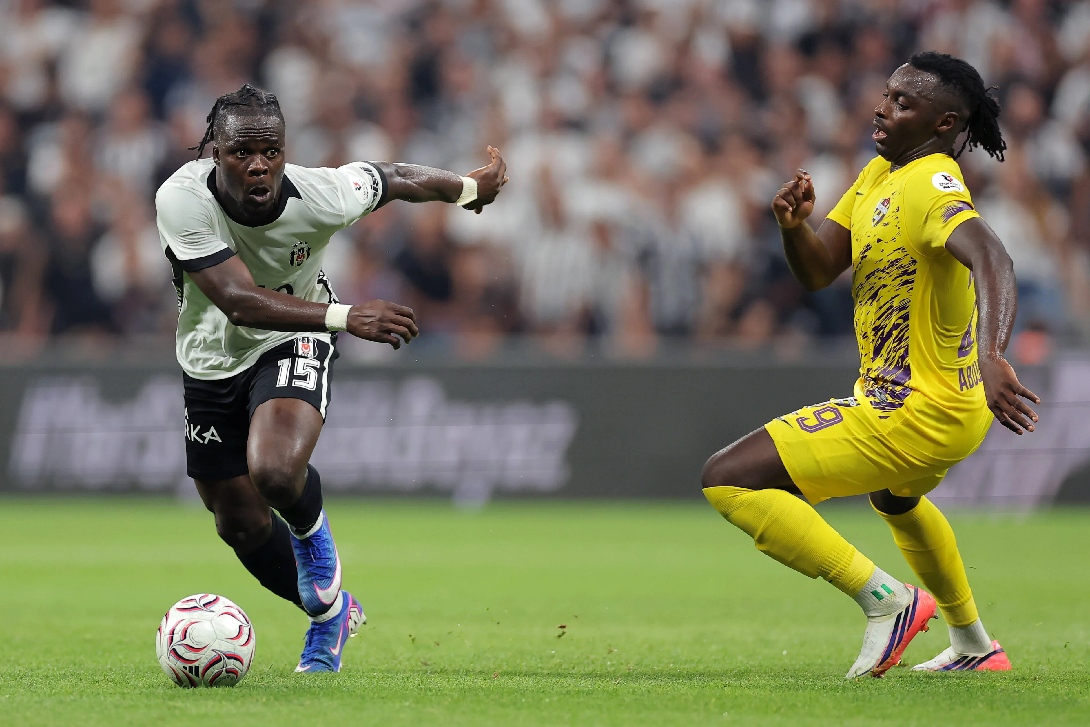  Junior Olaitan of Besiktas, Ahmed Abdullahi of Eyupspor