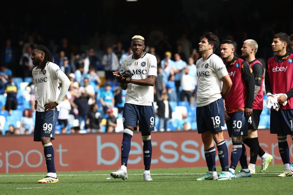 Ademola Lookman and Victor Osimhen clash 