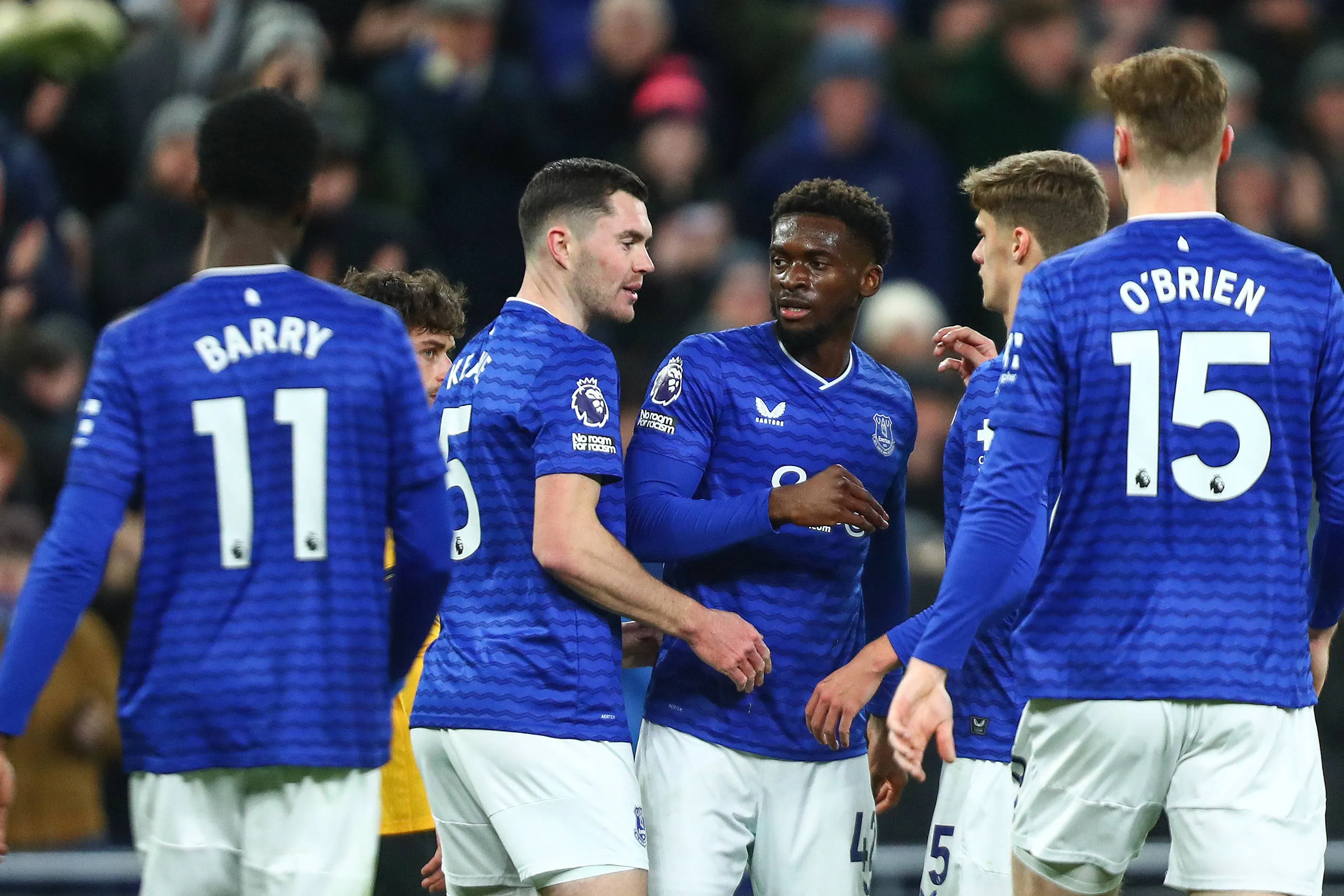 Everton midfielder Tim Iroegbunam