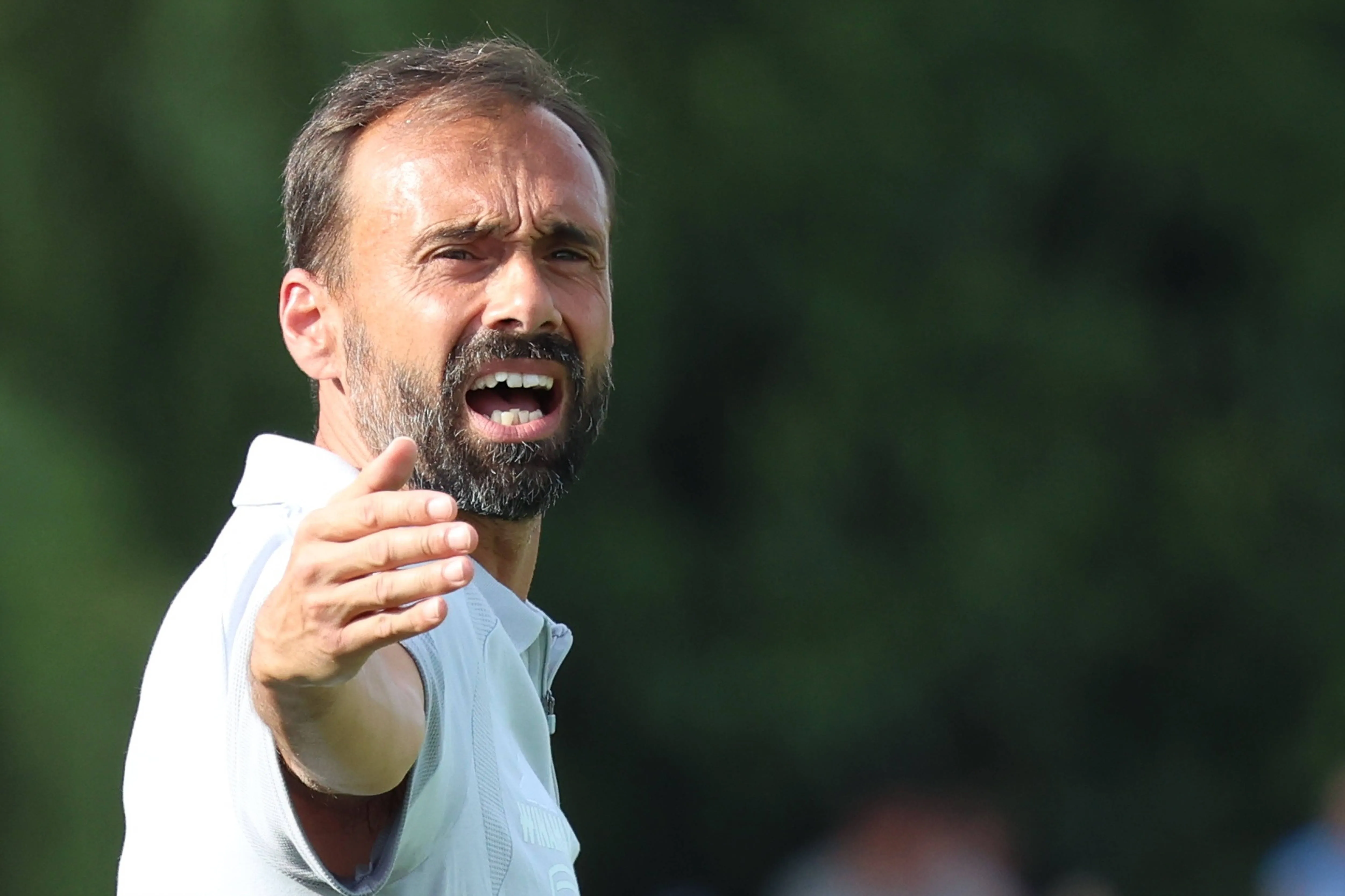 Racing Strasbourg head coach Hugo Oliveira