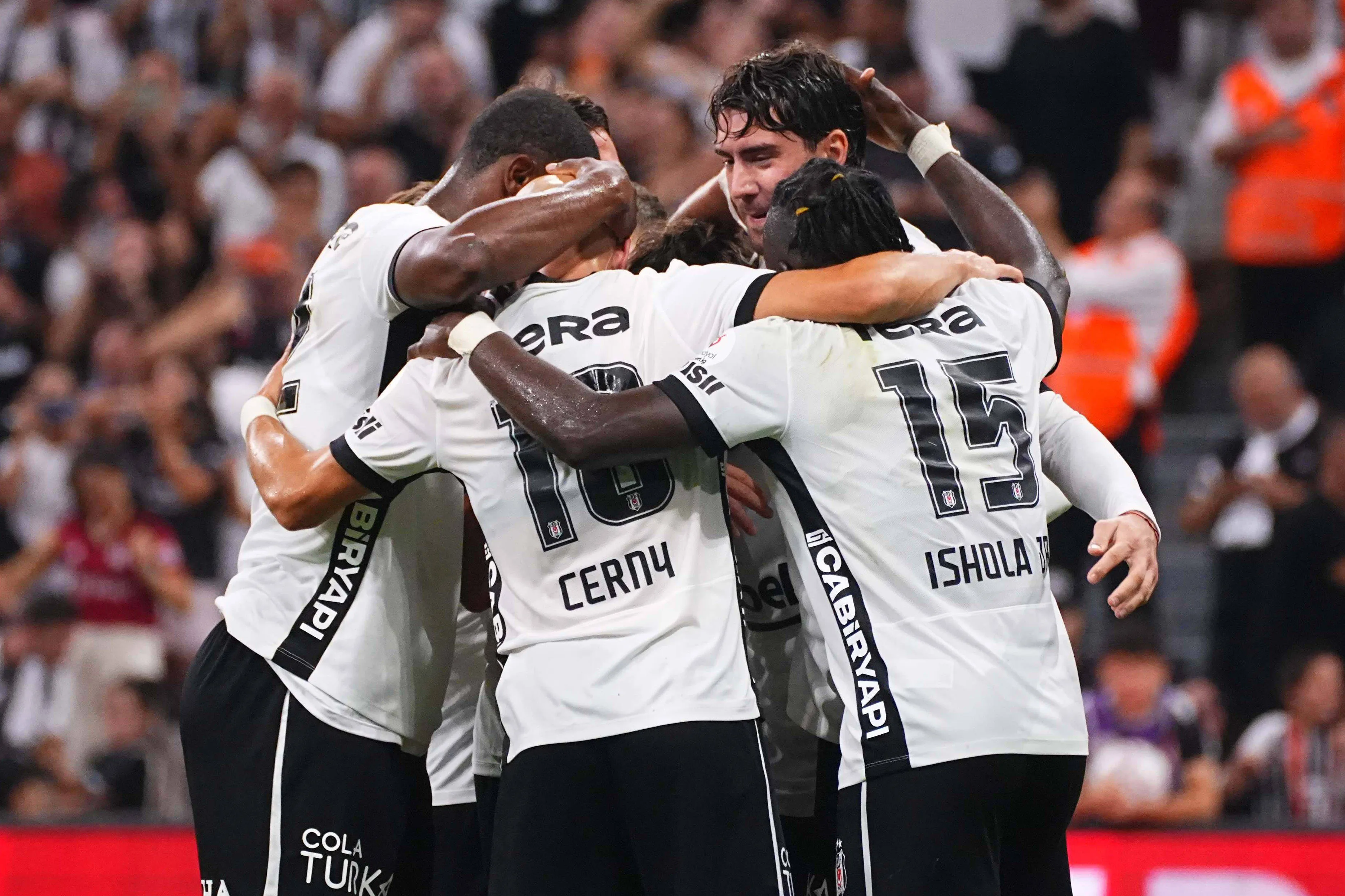 Dusan Vlahovic of Besiktas celebrates
