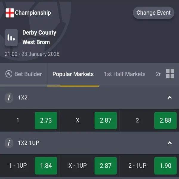 Bet of the day: 23/01/2026