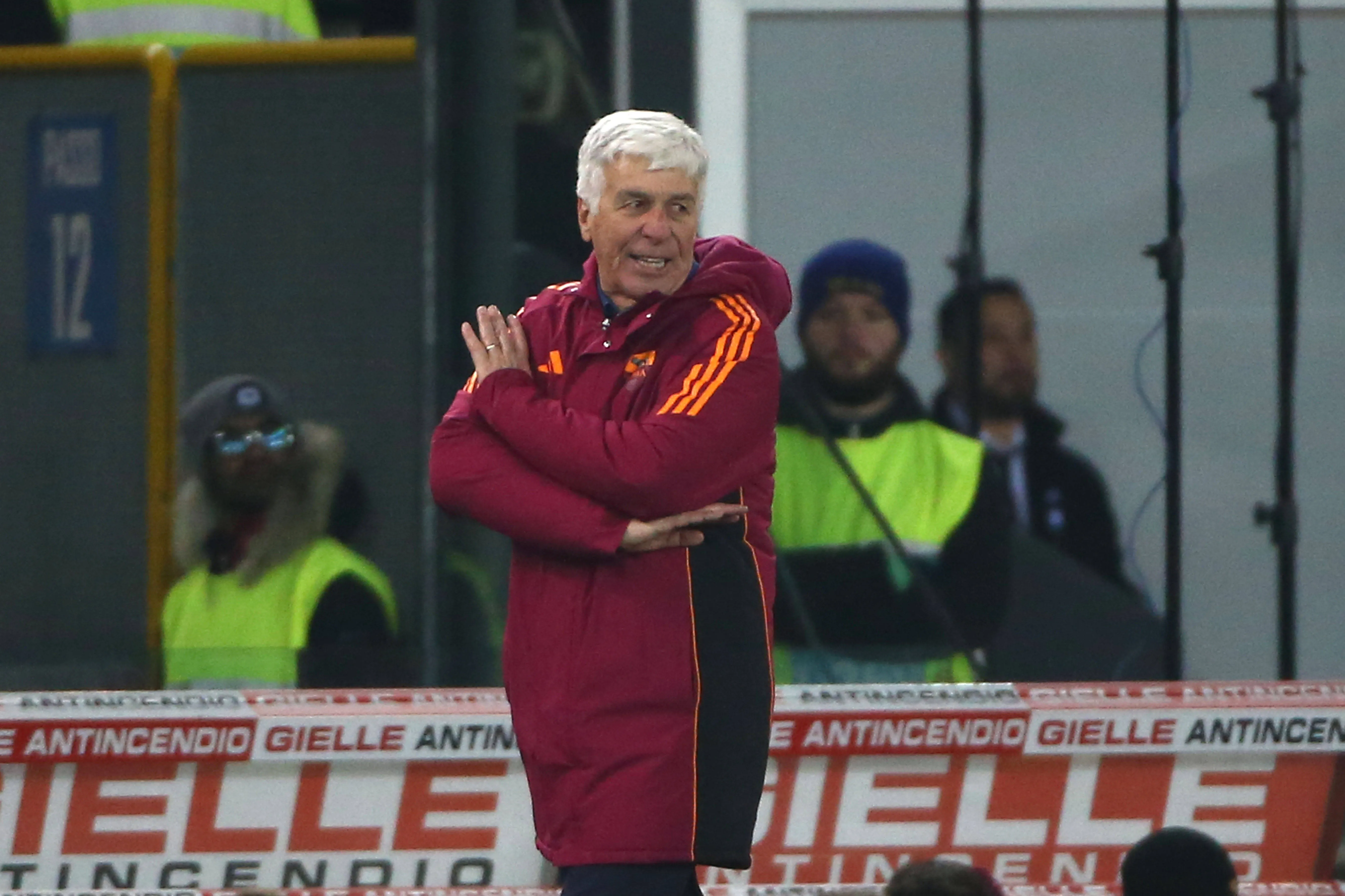 Gian Piero Gasperini in Udinese vs Roma