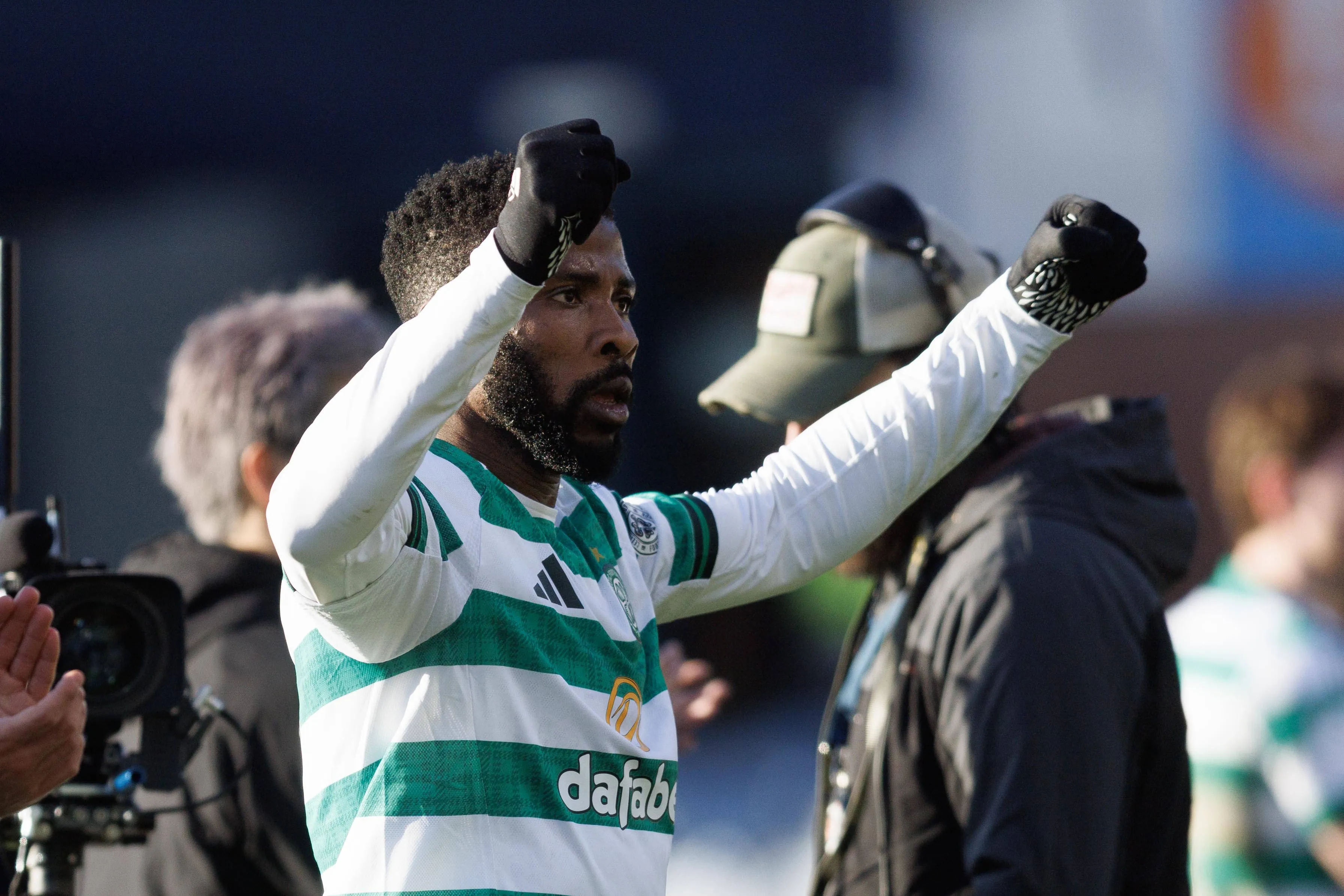 Kelechi Iheanacho of Celtic celebrates
