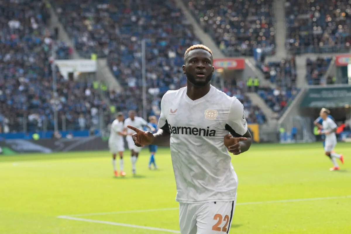 Boniface responds to Super Eagles criticism in style, demolishes Hoffenheim