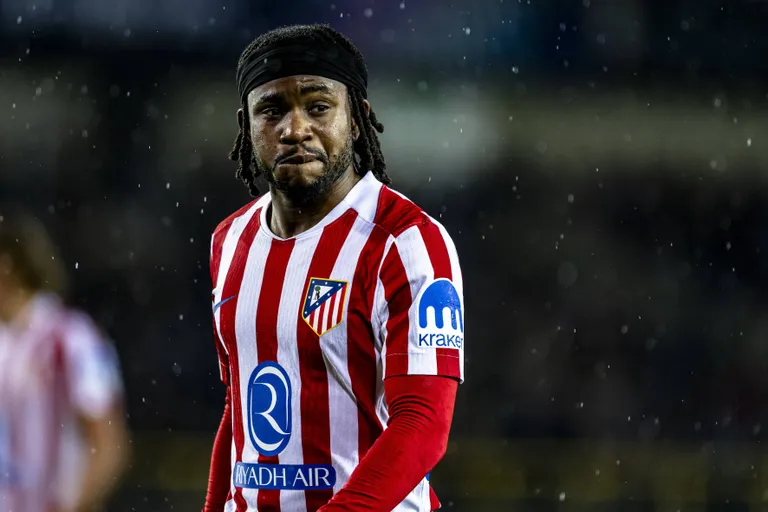 Photo: Ademola Lookman meets NFL&rsquo;s Rome Odunze at Atl&eacute;tico Madrid victory