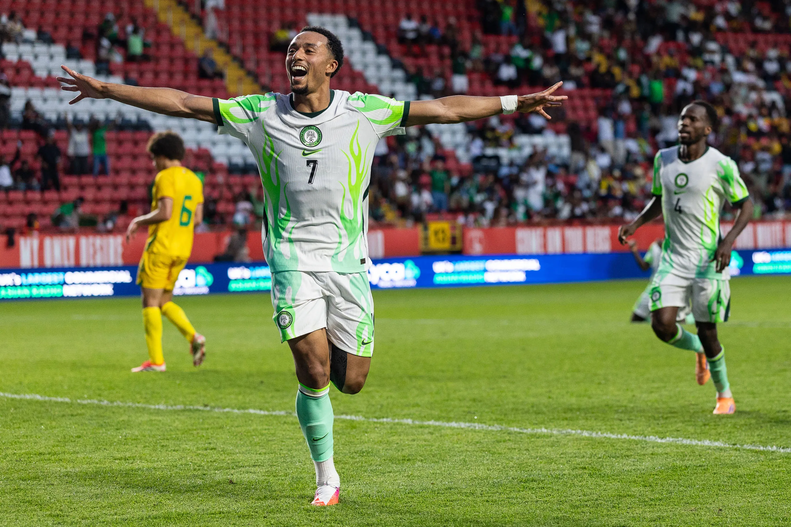 Super Eagles forward Femi Azeez 