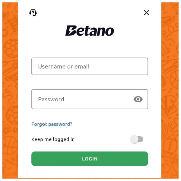 Betano review: Login