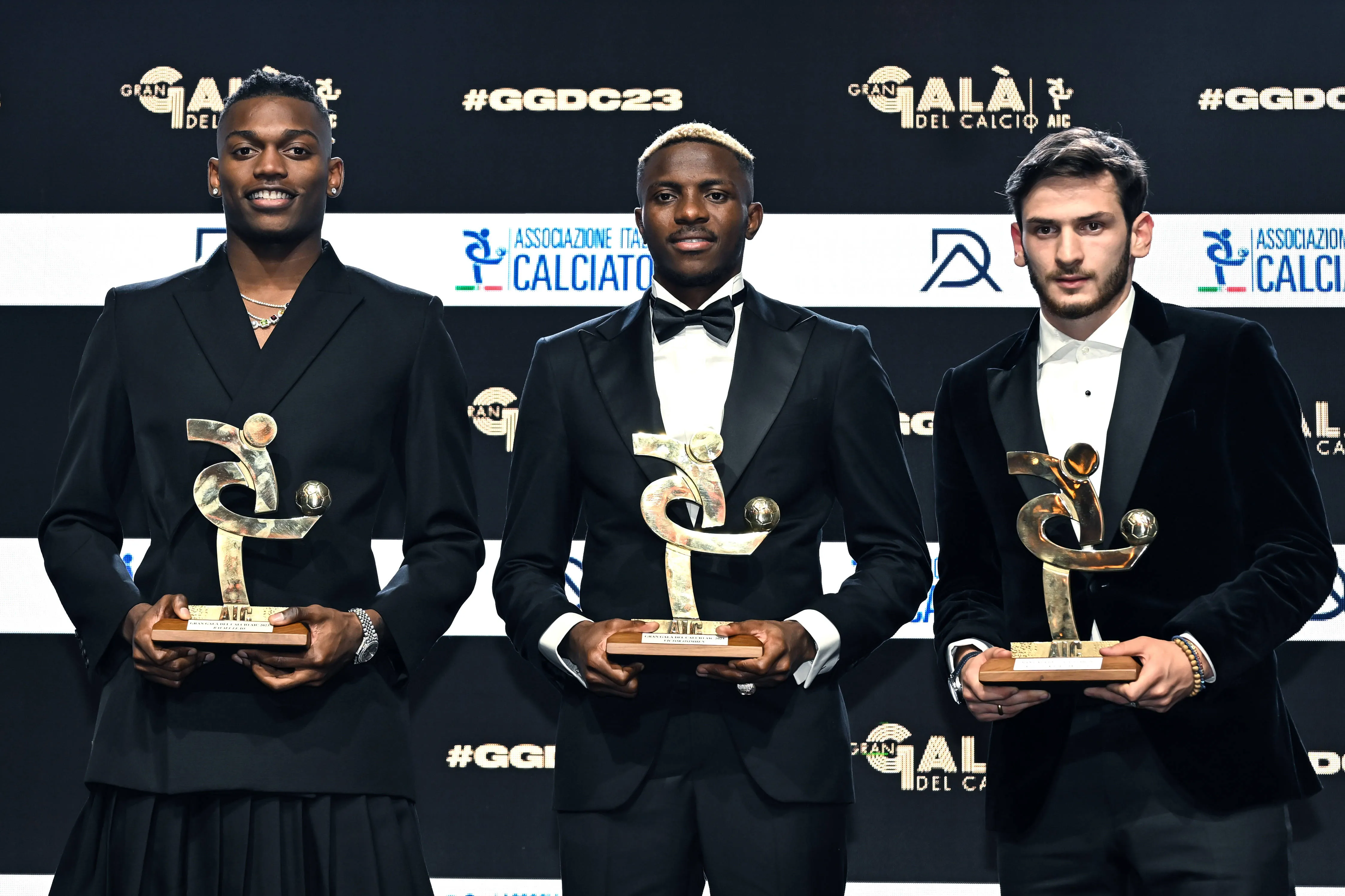 Rafael Leao, Victor Osimhen, and Khvicha Kvaratskhelia
