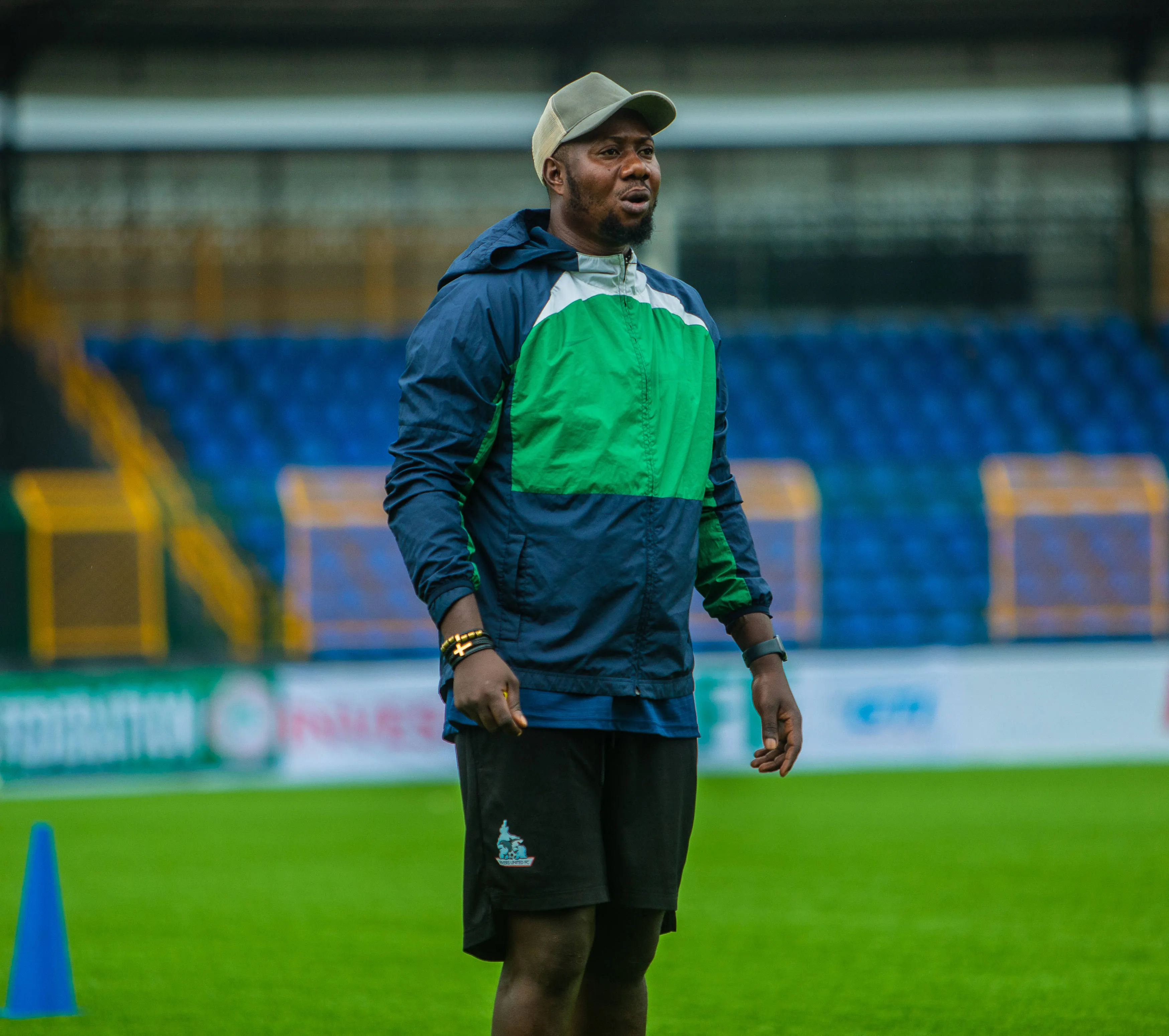 Coach Olanrewaju Yemi in action