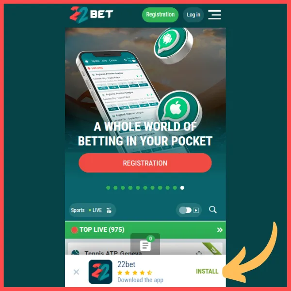22bet apk
