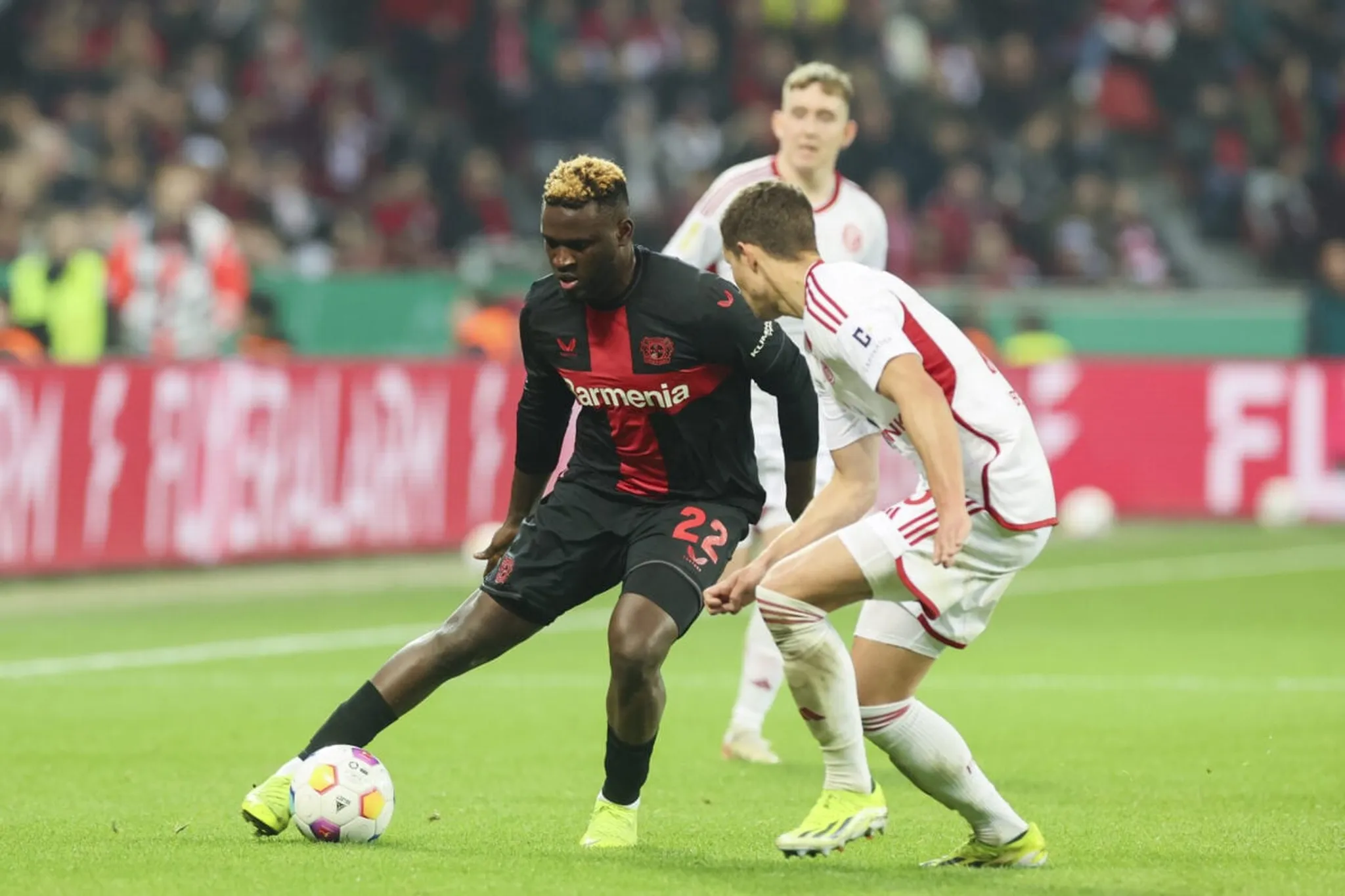 Boniface makes injury return as Leverkusen cruise into German Cup final