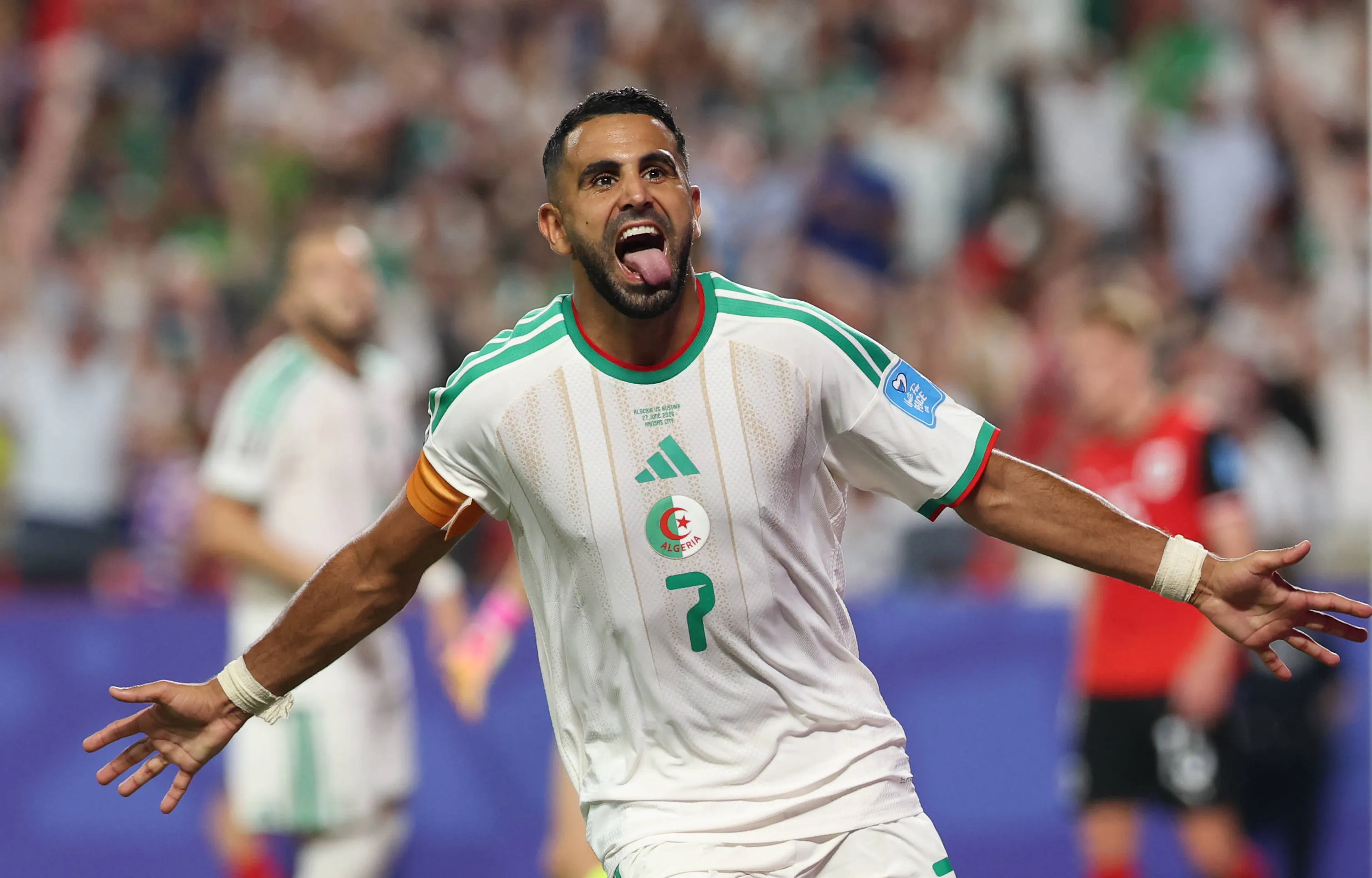 Riyad Mahrez of Algeria.