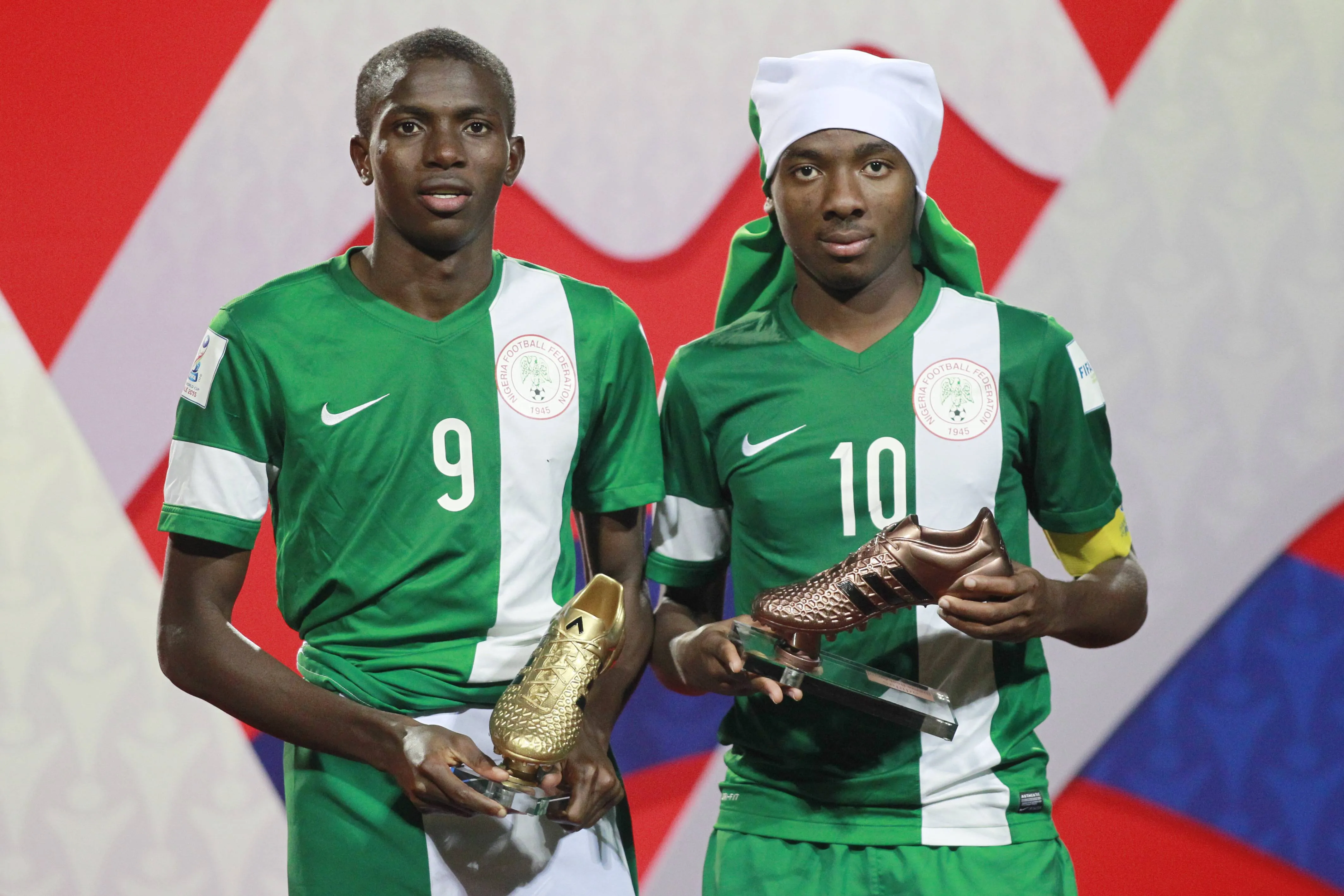 Victor Osimhen and Kelechi Nwakali during Golden Eaglets days 