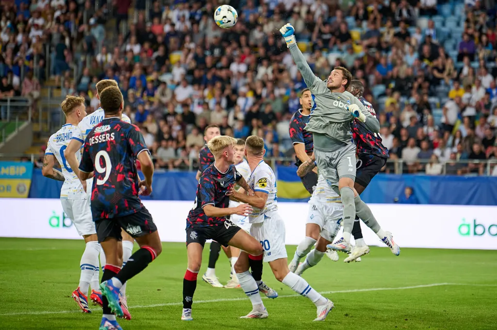 Super Eagles striker Cyriel Dessers in action for Rangers in the UCL